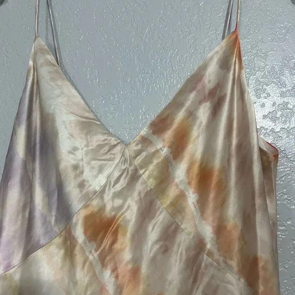 ALLSAINTS All Saints MELODY MAREA SILK BLEND Watercolor MIDI Dress New 8 - Picture 13 of 13